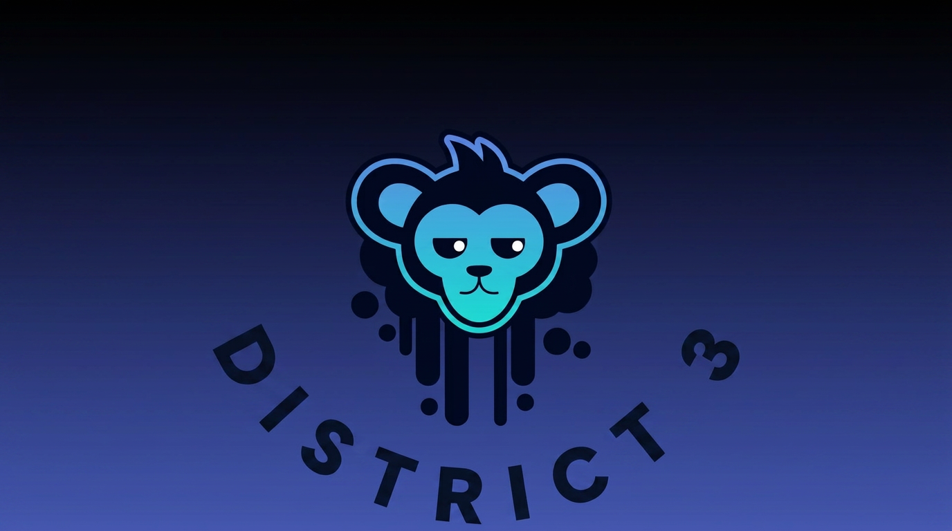 District 3 monkey mascot